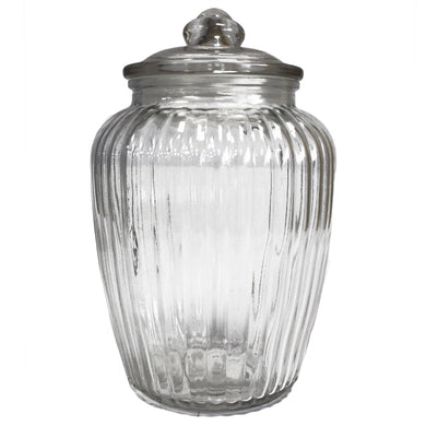 These Glass Sweetie Jars are elegant in their classic design. We love them for much more than sweets and they look fabulous in the bathroom filled with soaps.   Care instructions: hand wash only. Not suitable for microwave or dishwasher use.