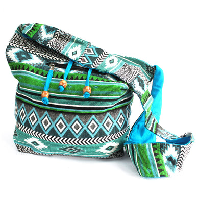 Made with an ethnic jacquard fabric this bag is for world travellers who just know how to look cool in any and every place...