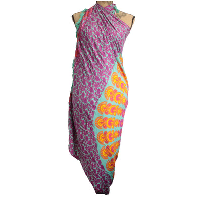 Teal Purple Mandala Sarongs - Gift Success Limited