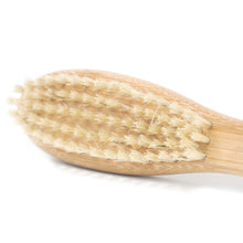 Load image into Gallery viewer, Brushing one&#39;s beard with our beard brush will ensure your facial hair stays in shape and maintained in a truly gorgeous condition.   Your beard brush is handcrafted from the highest quality Boar Hair Bristle and Pearwood. It is also strong and durable and will last a lifetime if properly cared for.  Dimensions 23,5 x 4,3 x 1,2 cm