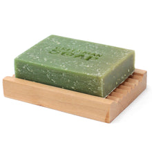 Load image into Gallery viewer, Lemon &amp; Basil Made with Lemon and Basil Essential Oil, and Pumice to help scrub away dirt, this soap is just the thing to freshen you up after a hard day&#39;s work (Hard day&#39;s work not required)  Hand crafted using only sustainable Palm oil, age-old botanicals and pure aromatic oils, these almost mythical soaps will transform your daily wash into a cleansing ritual to be savoured. SLS and Parabens free.