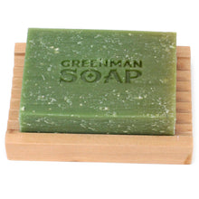 Load image into Gallery viewer, Lemon &amp; Basil Made with Lemon and Basil Essential Oil, and Pumice to help scrub away dirt, this soap is just the thing to freshen you up after a hard day&#39;s work (Hard day&#39;s work not required)  Hand crafted using only sustainable Palm oil, age-old botanicals and pure aromatic oils, these almost mythical soaps will transform your daily wash into a cleansing ritual to be savoured. SLS and Parabens free.
