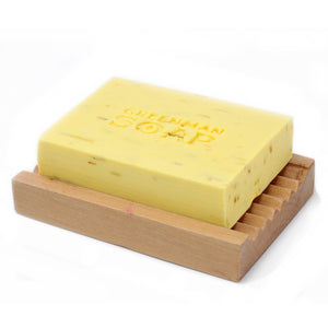 Carrot Seed & Shea Butter Made with carrot seed essential oil and rich Shea Butter, with dried Chamomile petals, this soap has an warm earthy fragrance that may help you relax while nourishing your skin.  Hand crafted using only sustainable Palm oil, age-old botanicals and pure aromatic oils, these almost mythical soaps will transform your daily wash into a cleansing ritual to be savoured. SLS and Parabens free.   
