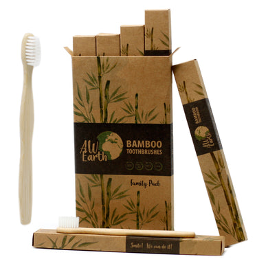 Bamboo is the world’s fastest naturally renewing resource which is also inherently anti-microbial, anti-fungal and anti-bacterial.  Each brush is hand wrapped individually in a recyclable cardboard.   Sold in packs of 4 brushes.   * picture for illustration purposes only*