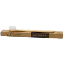 Load image into Gallery viewer, Bamboo Toothbrush - White - Family Pack of 4 - Med Soft - Gift Success Limited