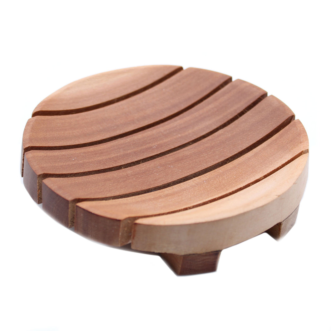Mud Apple Tree Soap Dish - Round Grid Drainer 13x9x2 cm - Gift Success Limited