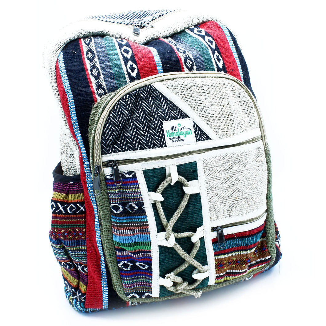 <p>Made in Kathmandu, Nepal with a mixture of Cotton and Pure Hemp, these bags are on trend, fashionable, well designed an...