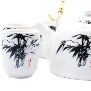 Herbal Teapot Set - White Stone Oriental - Gift Success Limited