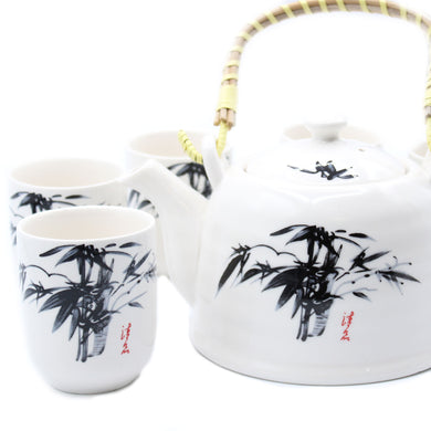Herbal Teapot Set - White Stone Oriental - Gift Success Limited