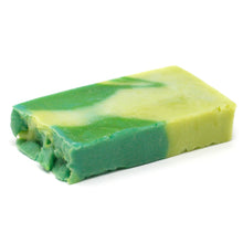 Load image into Gallery viewer, These gorgeous handmade Olive Oil and Essential Oil soaps are made using traditional cold process making method and are SLS and Paraben free.  Soap slices are sold wrapped in waxed paper with an ingredients label and weigh approximately 100g.