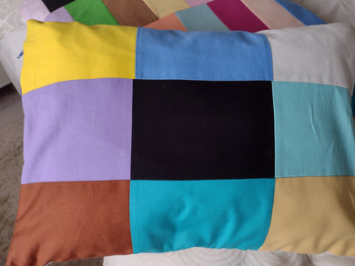 Pair of Bold and Bright Soft Cushions - 48x33cm - Gift Success Limited