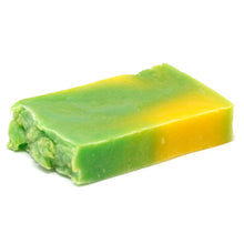 Load image into Gallery viewer, These gorgeous handmade Olive Oil and Essential Oil soaps are made using traditional cold process making method and are SLS and Paraben free.  Soap slices are sold wrapped in waxed paper with an ingredients label and weigh approximately 100g.
