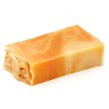 Load image into Gallery viewer, These gorgeous handmade Olive Oil and Essential Oil soaps are made using traditional cold process making method and are SLS and Paraben free.  Soap slices are sold wrapped in waxed paper with an ingredients label and weigh approximately 100g.