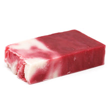 Load image into Gallery viewer, These gorgeous handmade Olive Oil and Essential Oil soaps are made using traditional cold process making method and are SLS and Paraben free.  Soap slices are sold wrapped in waxed paper with an ingredients label and weigh approximately 100g.
