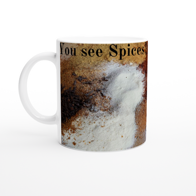 You See Spices? I See Spells - Kitchen Witch (dark) - 11oz Ceramic Mug - Gift Success Limited