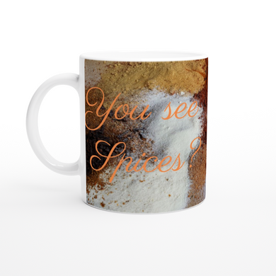 You See Spices? I See Spells - Kitchen Witch (light) - 11oz Ceramic Mug - Gift Success Limited
