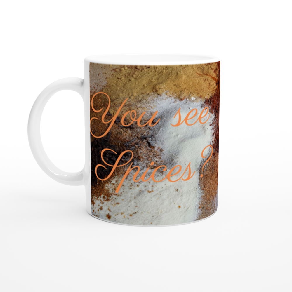 You See Spices? I See Spells - Kitchen Witch (light) - 11oz Ceramic Mug - Gift Success Limited
