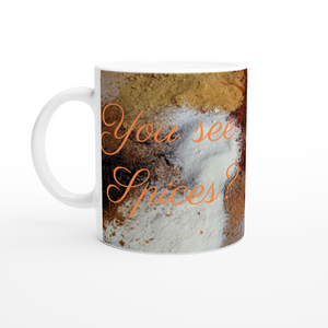 You See Spices? I See Spells - Kitchen Witch (light) - 11oz Ceramic Mug - Gift Success Limited